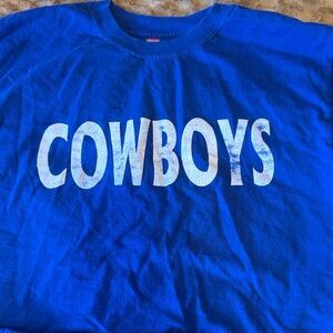 Hanes Blue Cowboys Kids Tee